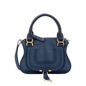 Chloe Marci satchel in deep blue